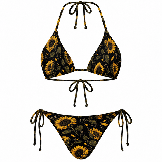 Salty Seashirts Midnight Sunflower Bikini