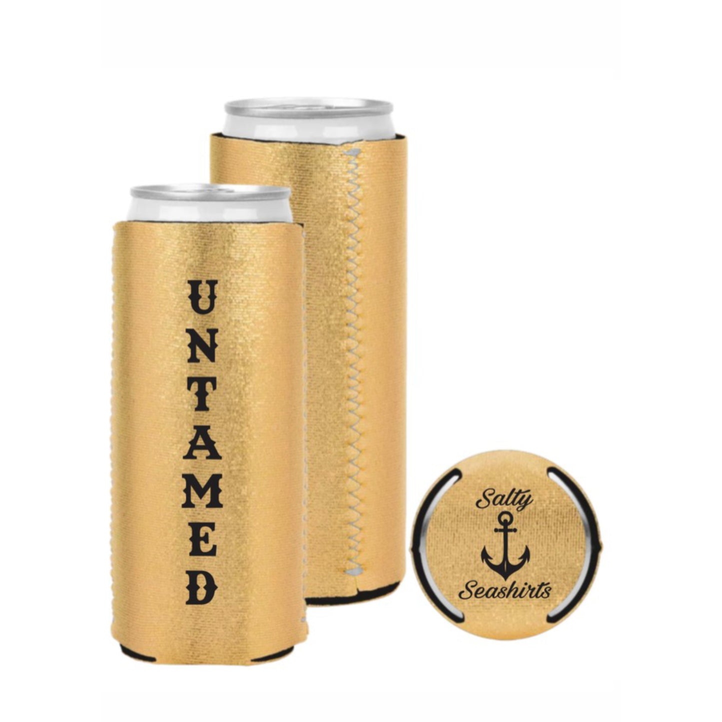 Salty Seashirts Untamed Koozie- 12oz Slim