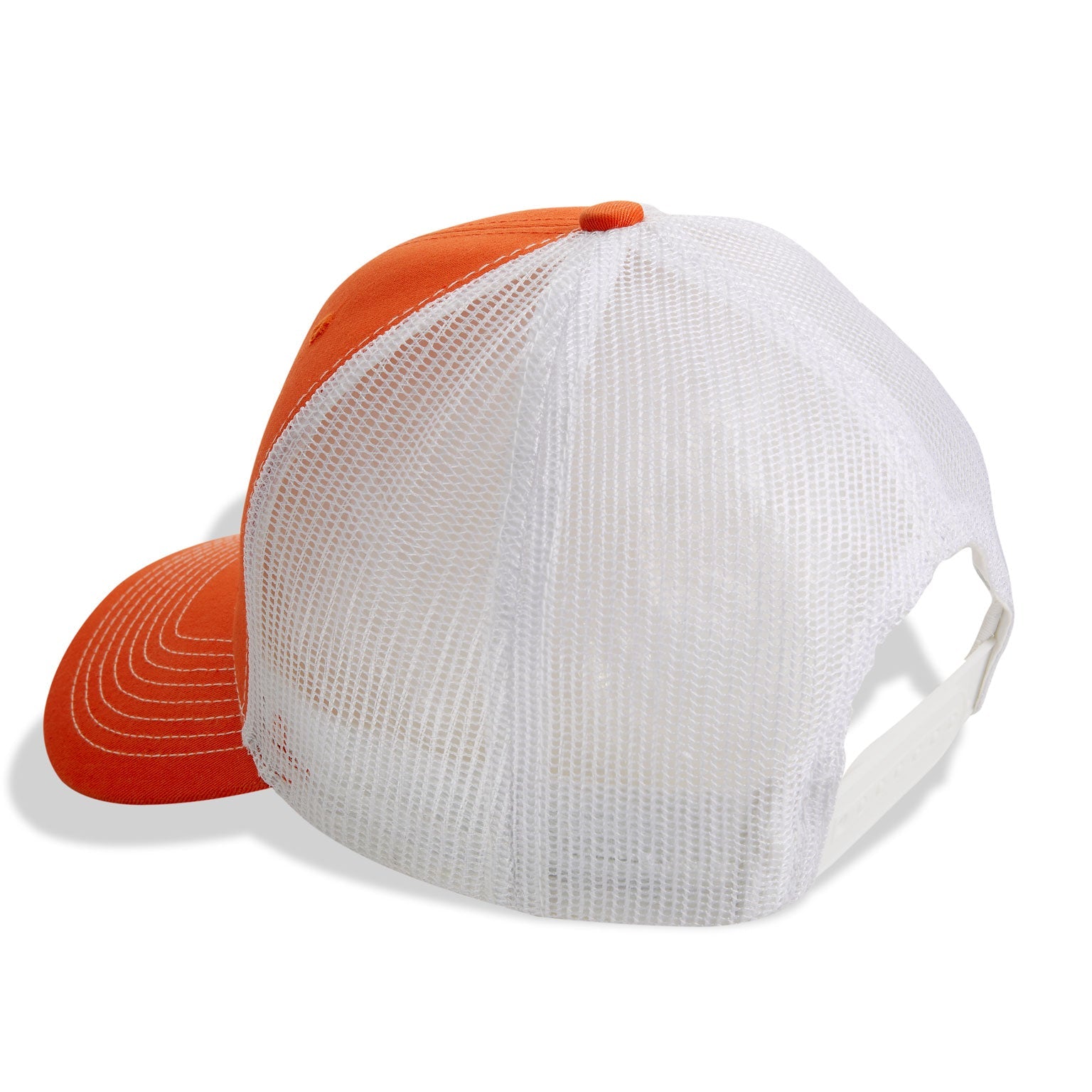 Dead Fish Hook Youth Orange Truckers Hat with white details front back